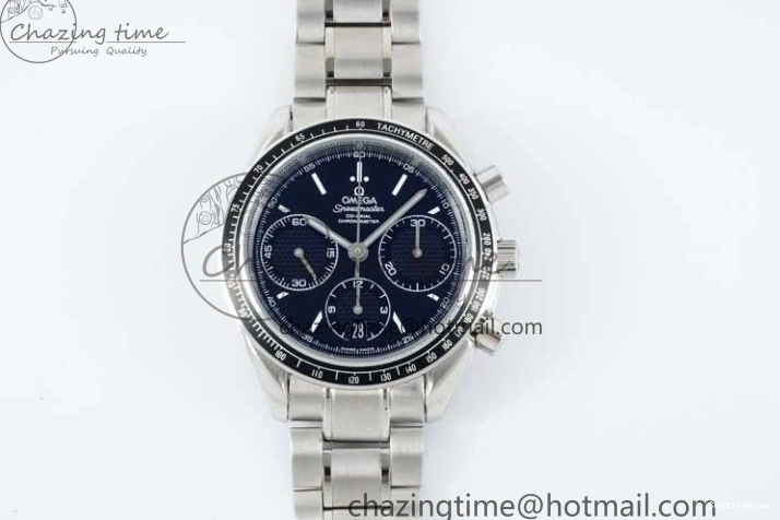 0414 Speedmaster Racing Master SS HKF Best Edition Black Dial on SS Bracelet A Versatile 7810